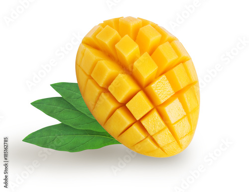 Obraz na płótnie Isolated mango with leaves