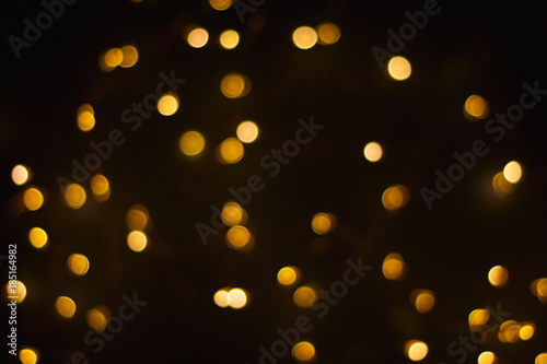 bright lights garland for a merry Christmas bokeh background