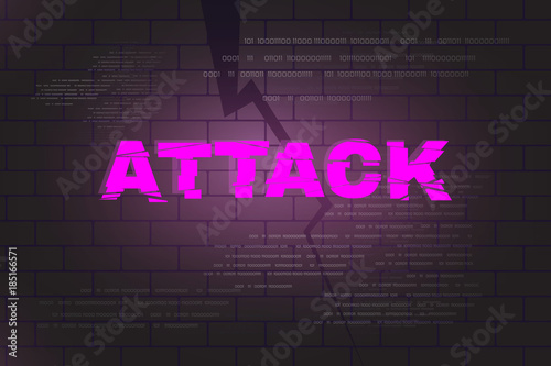 Attack abstract background