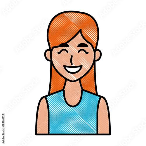 Young fashion woman with sunglasses cartoon