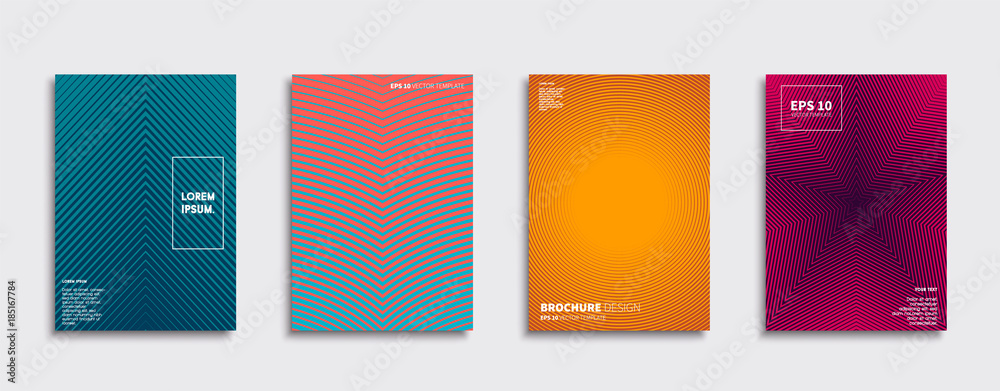 Vector cover designs. Future Poster template. Smartphone modern background set.