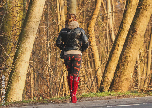 Bild auf Leinwand a street prostitute