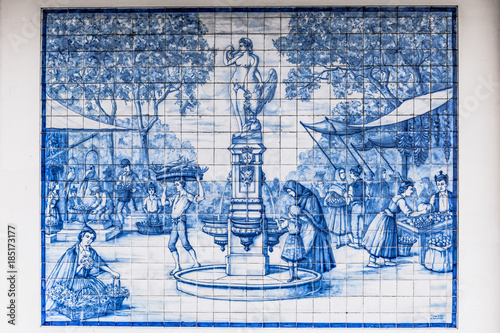 Madeira - Markthalle von Funchal - Azulejos