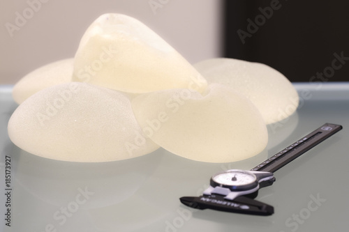 breast implant close up