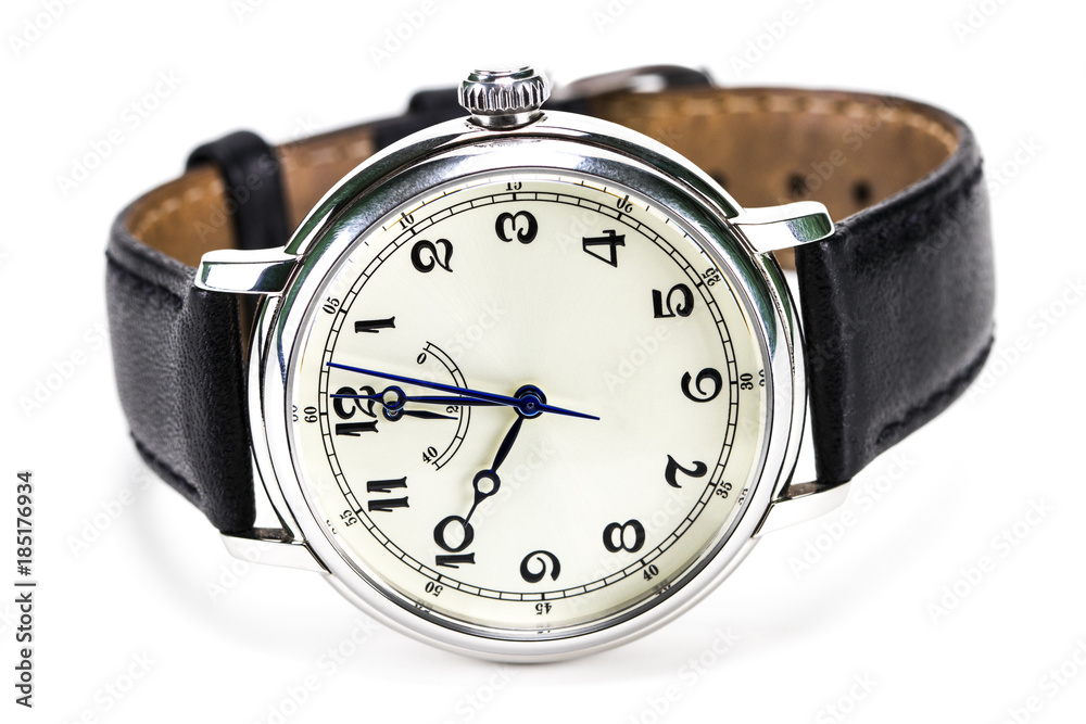 men's wrist watch isolated on white background men's wrist watch isolated on white background