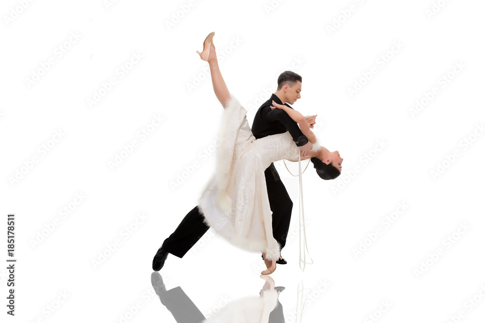 Ballroom dancing couples sketch Royalty Free Vector Image