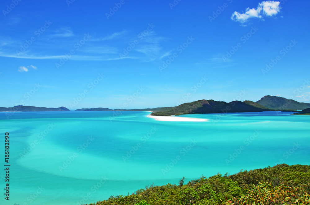 The stunning clear and turquoise water of The Whitsundays.........