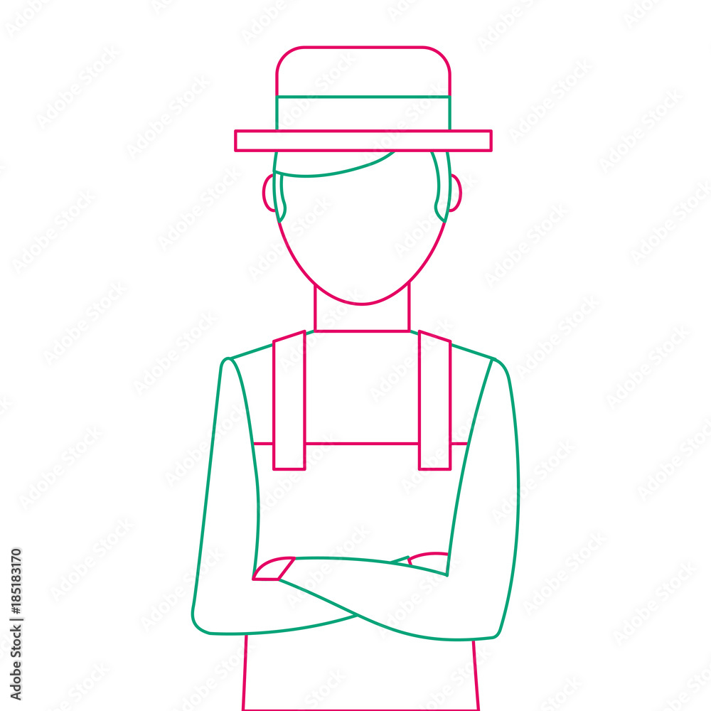 gardener avatar character icon vector illustration design gardener avatar character icon vector illustration design