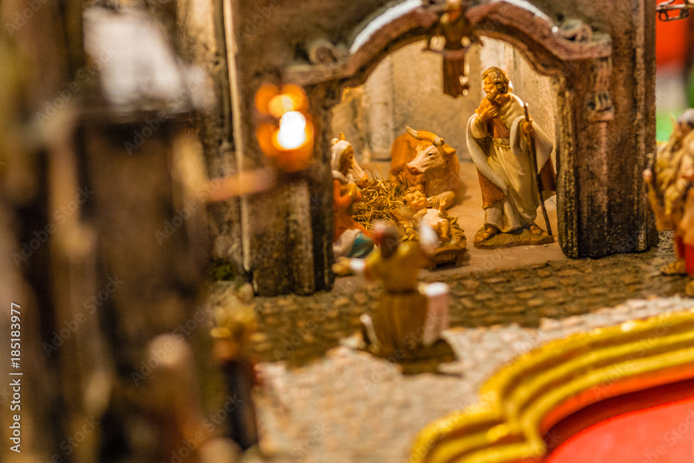Fototapeta premium Christmas Nativity Scene