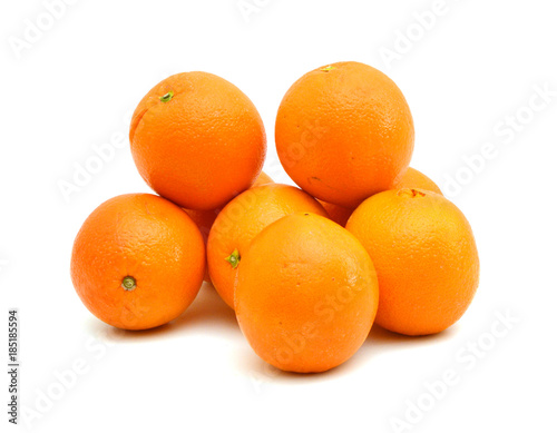 Orange fruits Isolated on White Background