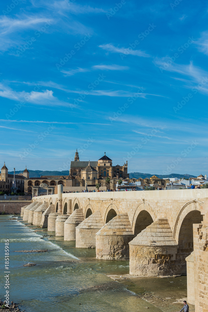 Roman bridge in Cordoba, Andalusia, southern Spain.