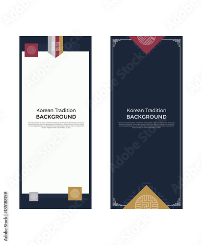 Korean traditional pattern background banner