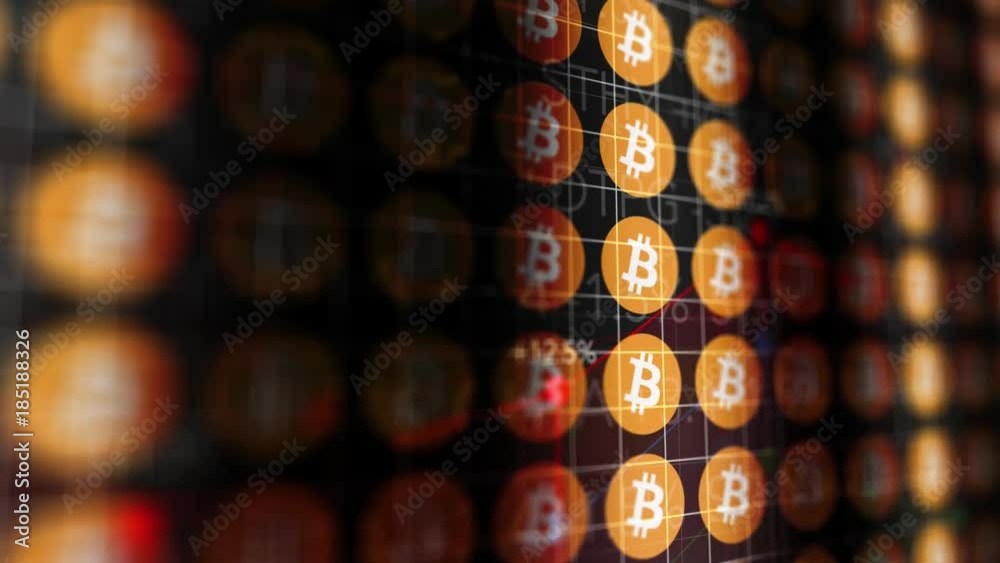Digital dark bitcoin data moving through cyberspace V2