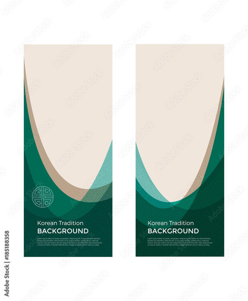 Korean traditional pattern background banner Stock Vector | Adobe Stock