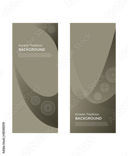 Korean traditional pattern background banner