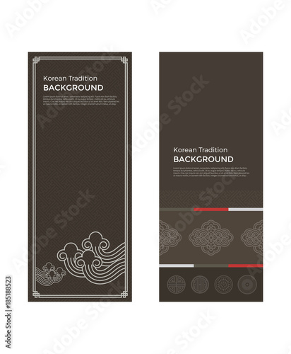 Korean traditional pattern background banner