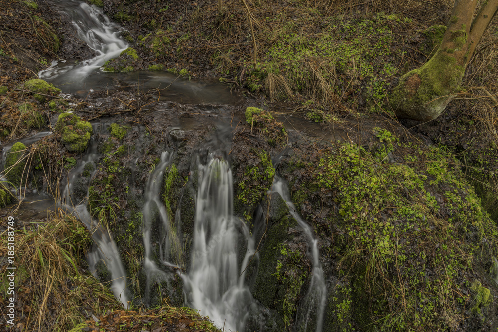 Lucinskosvatoborske waterfalls near Carlsbad spa town