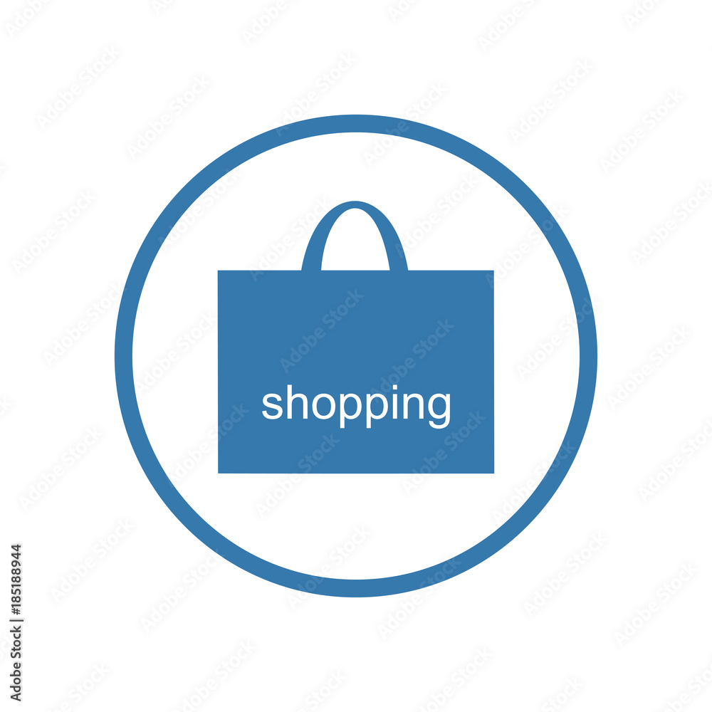 Shopping bag icon. Vector Illustration Shopping bag icon. Vector Illustration