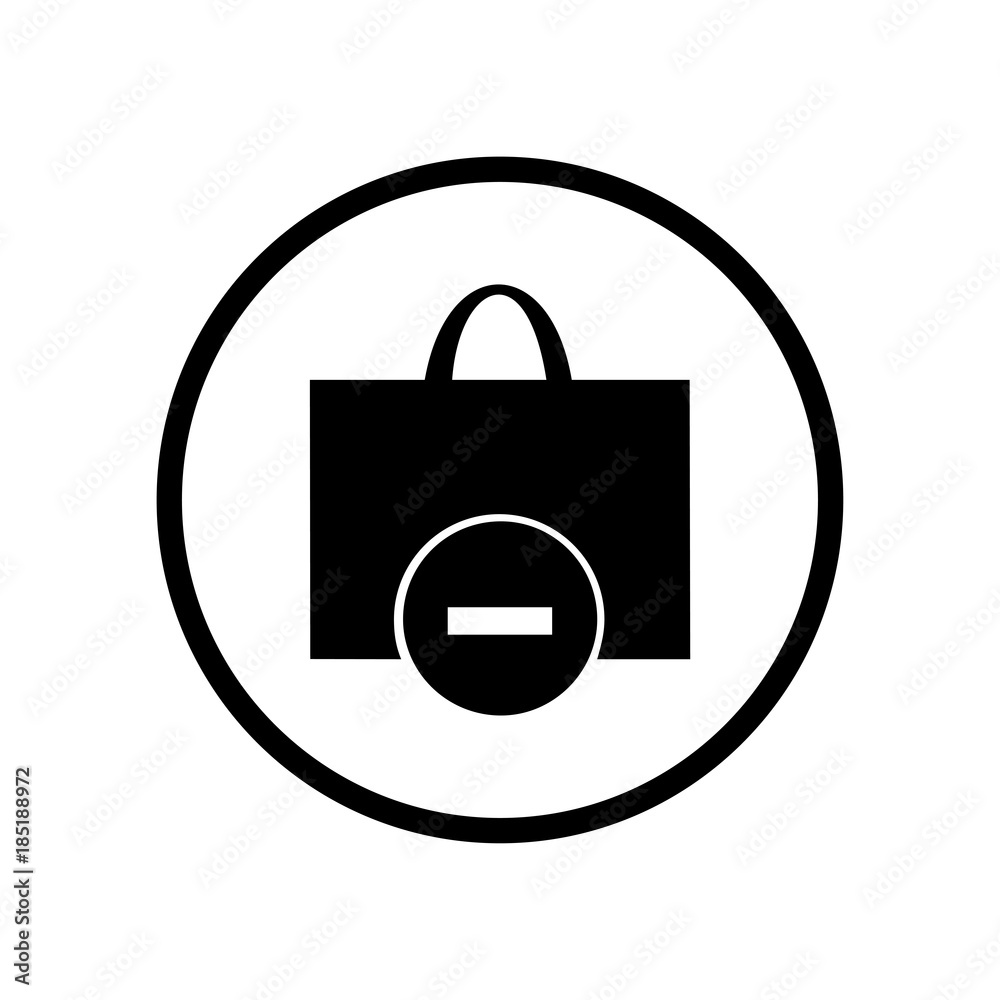 Shopping bag icon. Vector Illustration Shopping bag icon. Vector Illustration