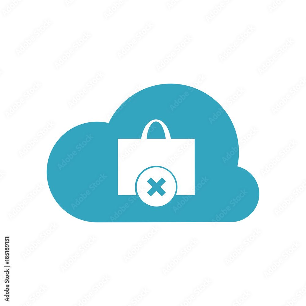 Shopping bag icon. Vector Illustration Shopping bag icon. Vector Illustration