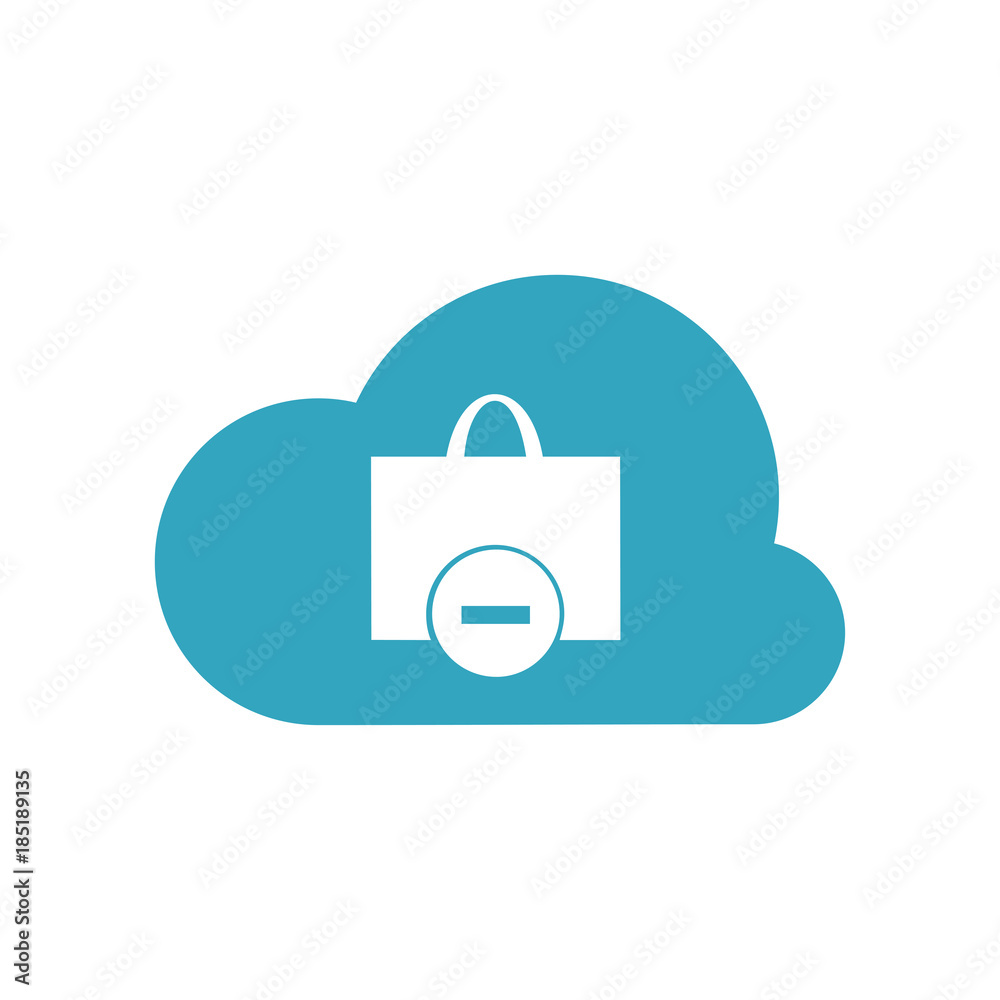 Shopping bag icon. Vector Illustration Shopping bag icon. Vector Illustration
