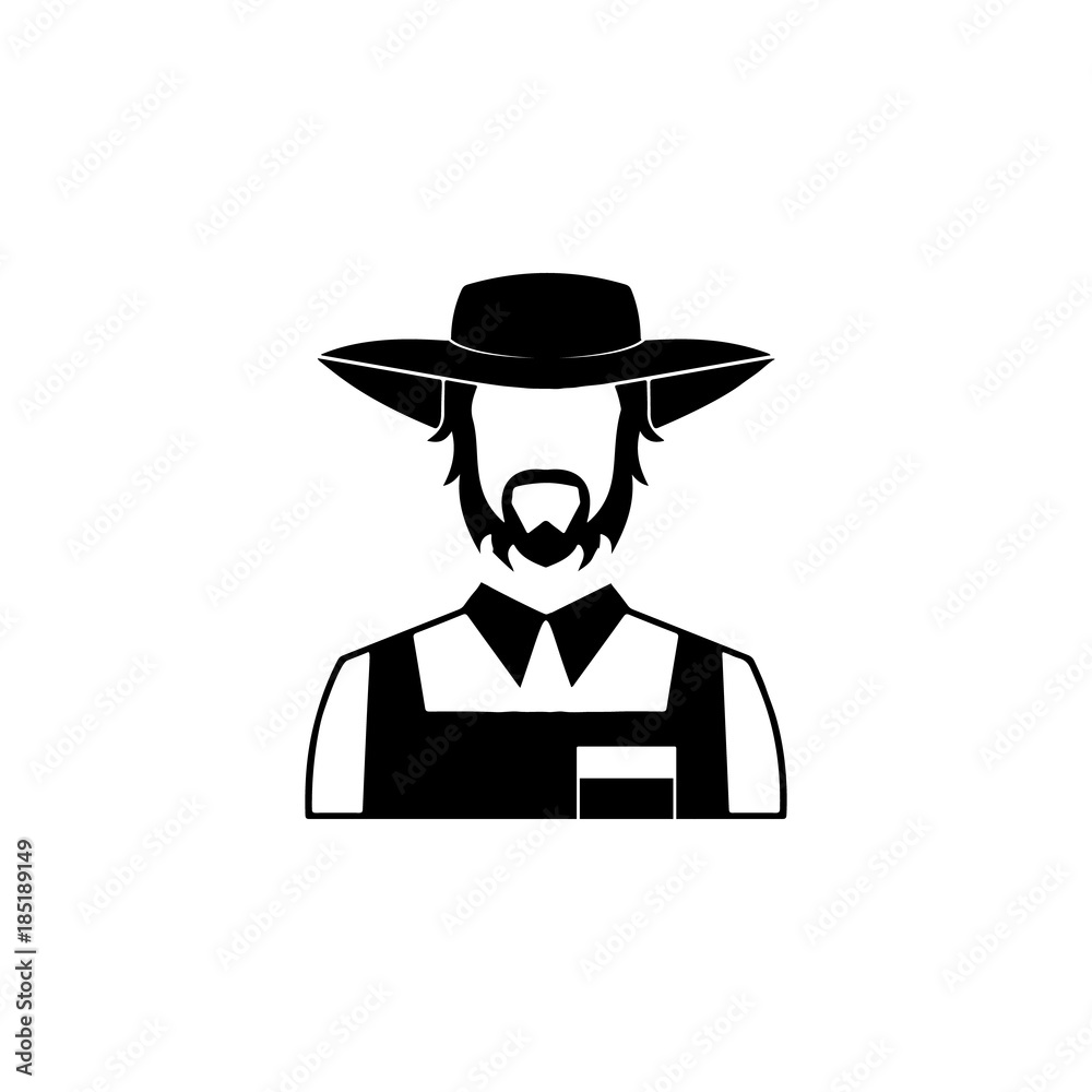 farmer avatar icon. Characters of professions Icon. Premium quality graphic design. Signs, symbols collection, simple icon for websites, web design, mobile app