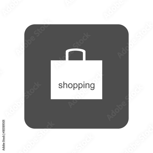 Shopping bag icon. Vector Illustration