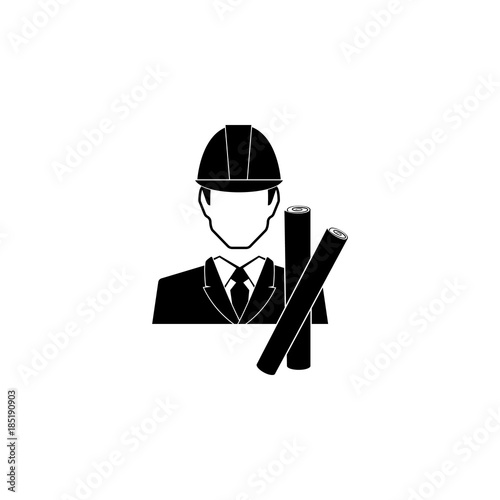 the architect avatar icon. Characters of professions Icon. Premium quality graphic design. Signs, symbols collection, simple icon for websites, web design, mobile app