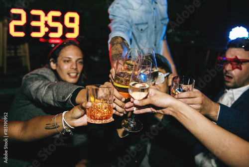 Foto People celebrating in a party