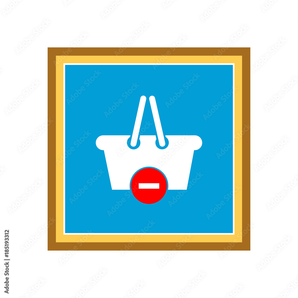 Shopping Basket icon. Vector Illustration Shopping Basket icon. Vector Illustration