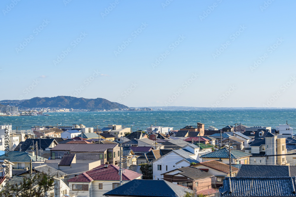 Obraz premium 海沿いの住宅街