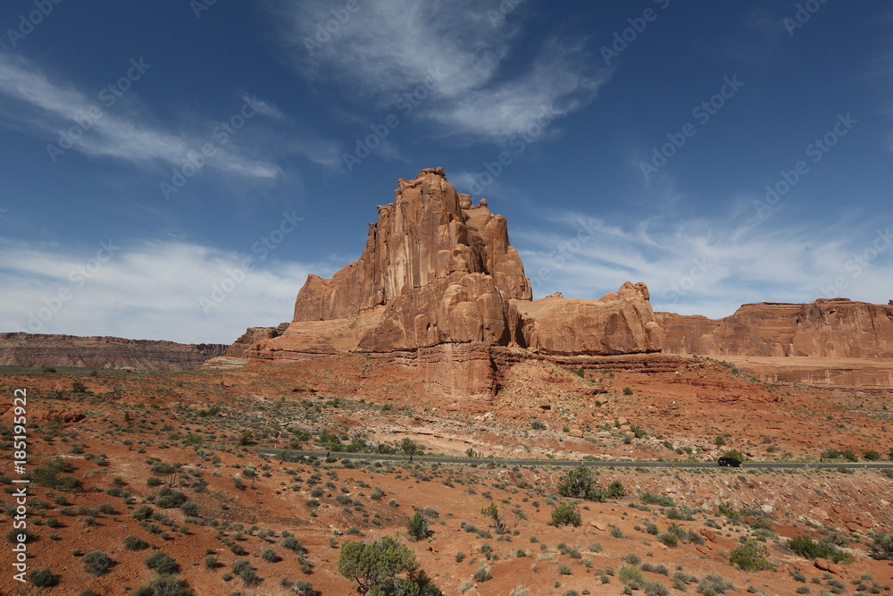 Mountain in Monument Valley in Arizona Mountain in Monument Valley in Arizona