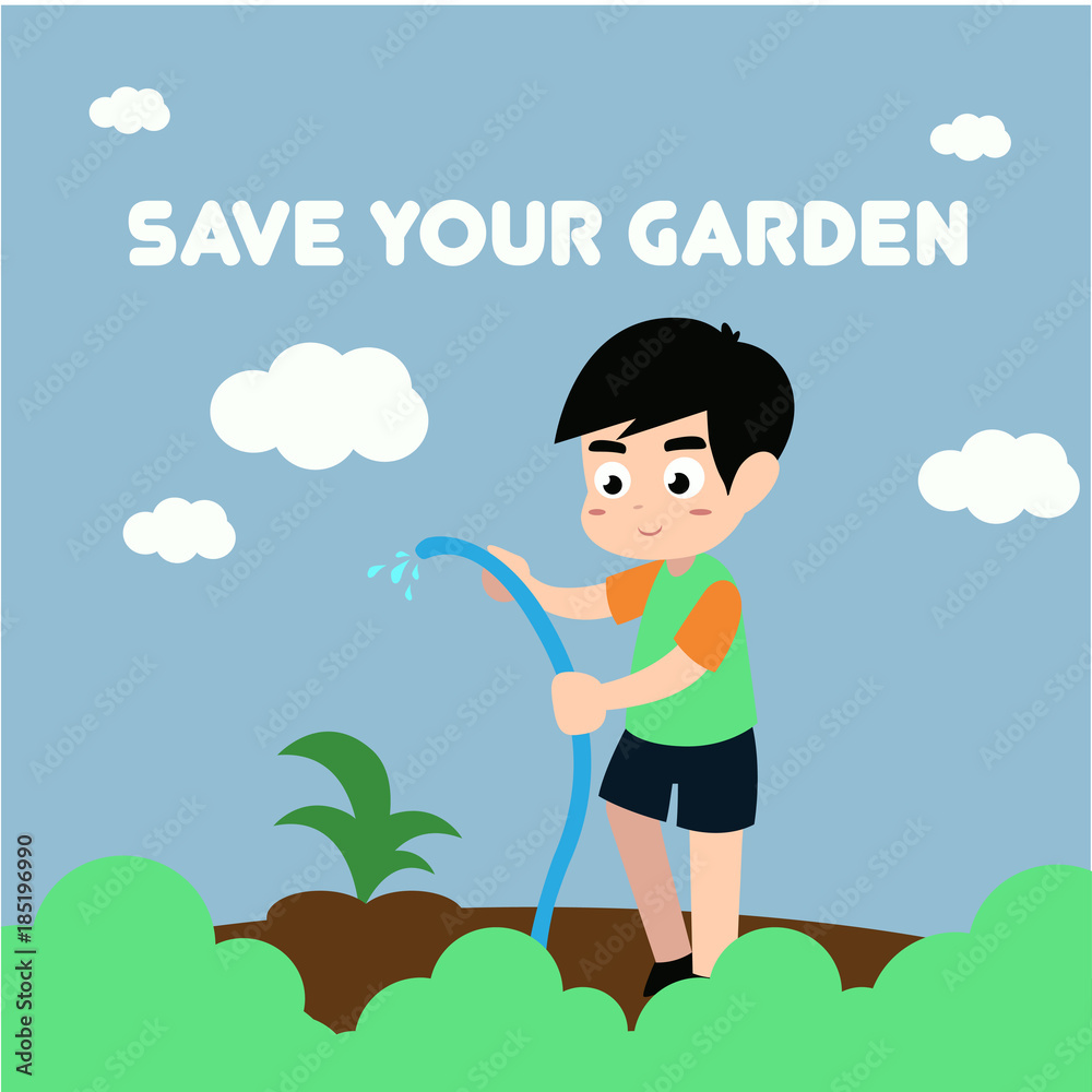 Gardening Poster Illustration
