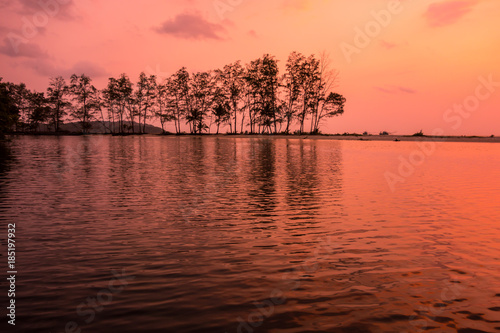Sunset at Ko Kut island, Thailand.