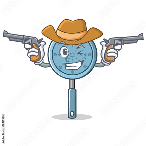 Cowboy skimmer utensil character cartoon