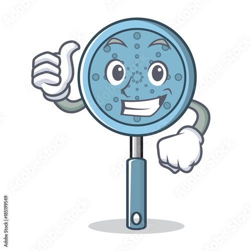 Thumbs up skimmer utensil character cartoon