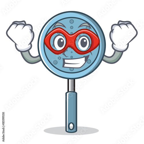 Super hero skimmer utensil character cartoon