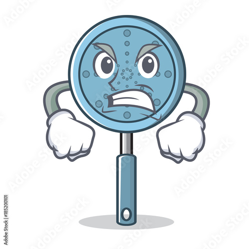 Angry skimmer utensil character cartoon