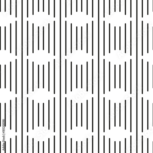 Abstract geometric pattern with crossing thin gray lines on white background. Seamless linear rapport. Stylish vector texture or swatch. photo