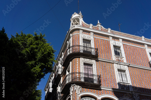 Architecture typique de Puebla, Mexique photo