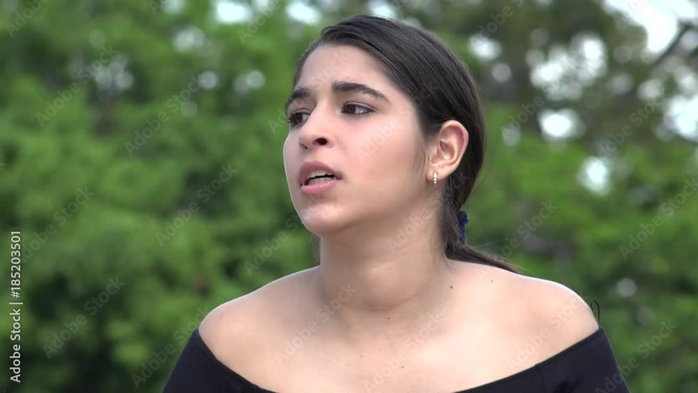 Angry Female Hispanic Teenager Angry Female Hispanic Teenager