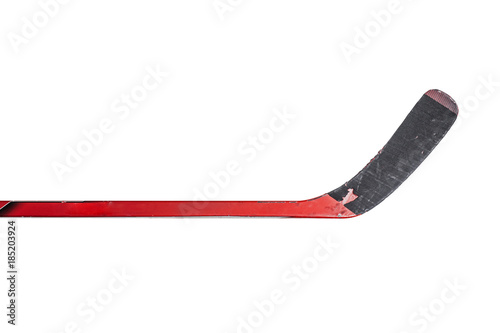 Red Hockey Stick Isolated