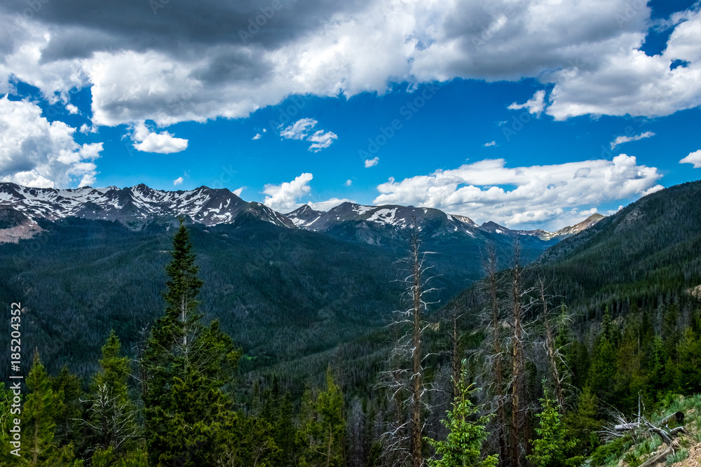 Summer in the Rocky Mountains. Rocky Mountain National Park, Colorado, United States