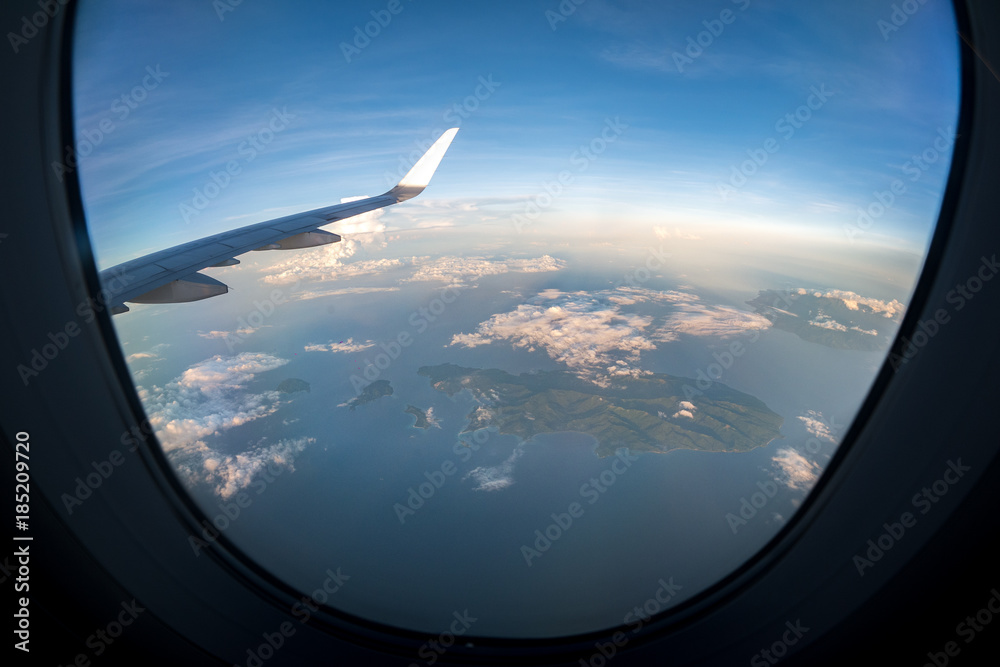 Obraz premium Beautiful view from Airplane