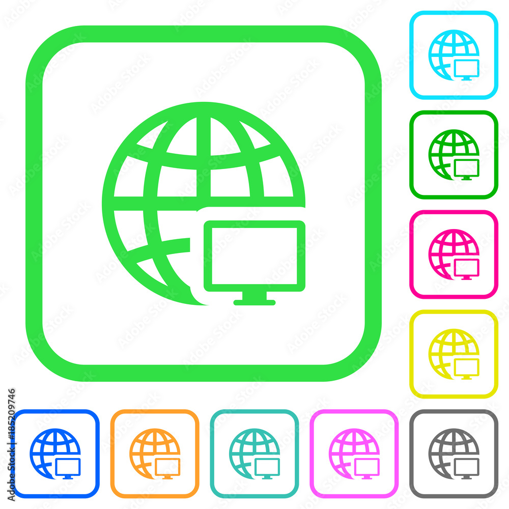 Remote terminal vivid colored flat icons icons Remote terminal vivid colored flat icons icons