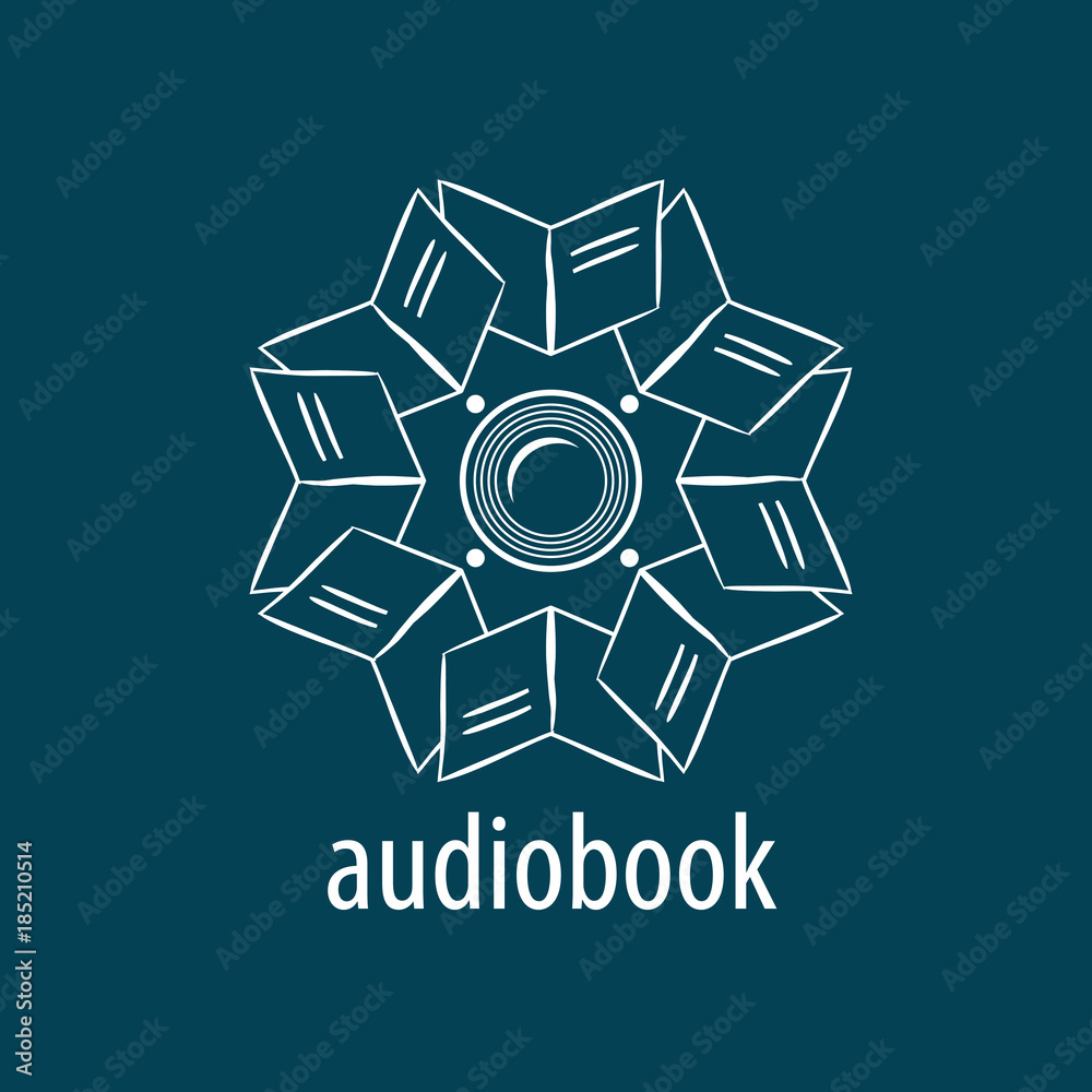 Audiobook. Vector logo template Audiobook. Vector logo template