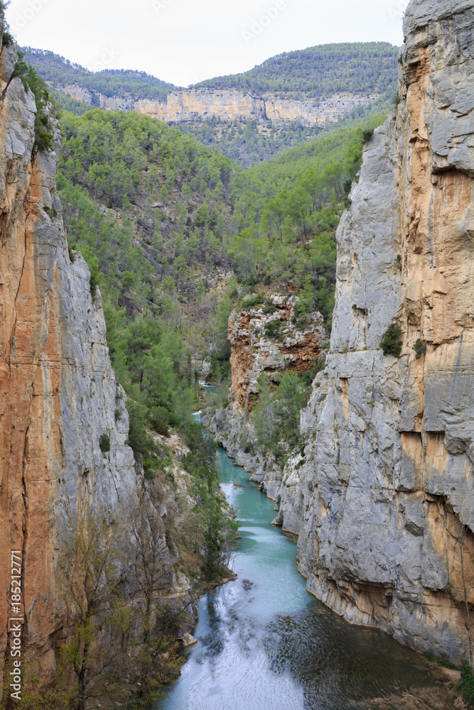 A canyon in the national reserve in Valencia
