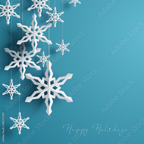 Holidays Handwritten Typography over blurred background
