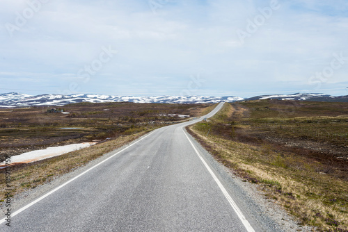 Route E69 in Finnmark  Northern Norway