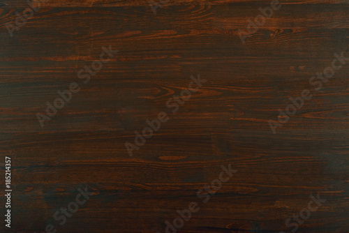 photo of natural wood for background or texture, dark brown color